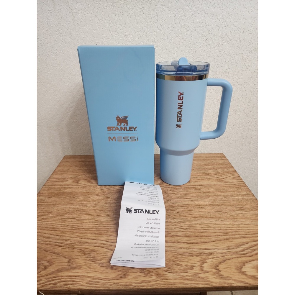 MESSI‎ X STANLEY 1913 QUENCHER PROTOUR FLIP STRAW TUMBLER 'Messi Striker Blue' - Picture 1 of 10